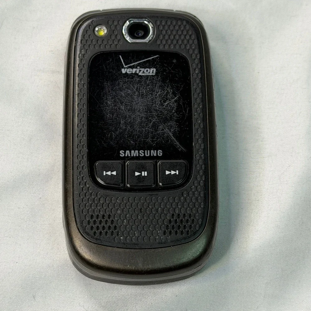 Samsung Convoy SCH-U640 Verizon Rugged Flip Phone Black Grey Vintage WORKS